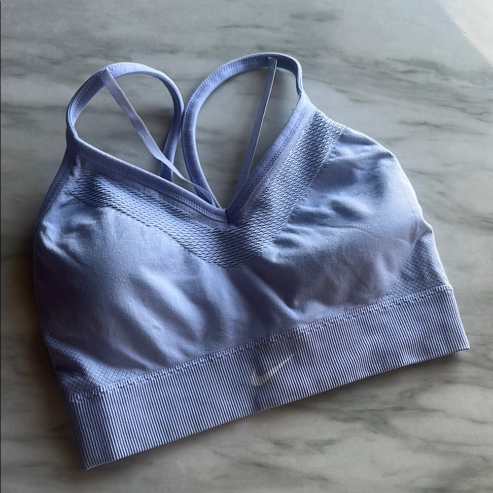 Nike Women's Light Blue Sports Bra